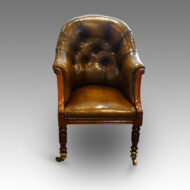 Antique leather desk chair