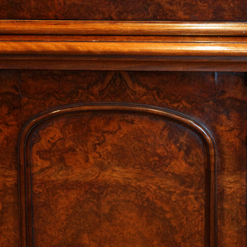Arch panel on Victorian cabinet