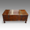 Antique Colonial hardwood merchants chest, Large