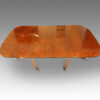 Antique twin pillar dining table