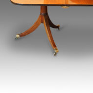 Antiuue walnut twin pillar dining table