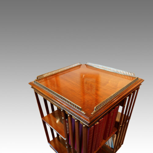 Antique revolving bookcase