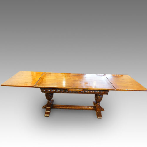 1920's oak refectory dining table