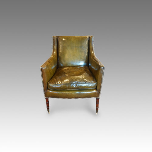Regency mahogany library chair