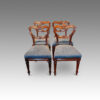 Set of 4 William IV rosewood dining chairs