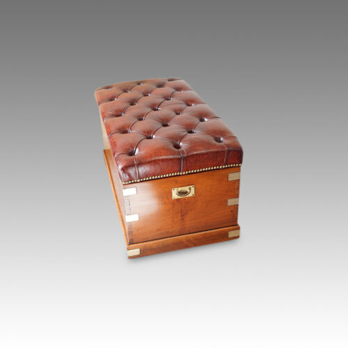 Victorian camphorwood chest end view