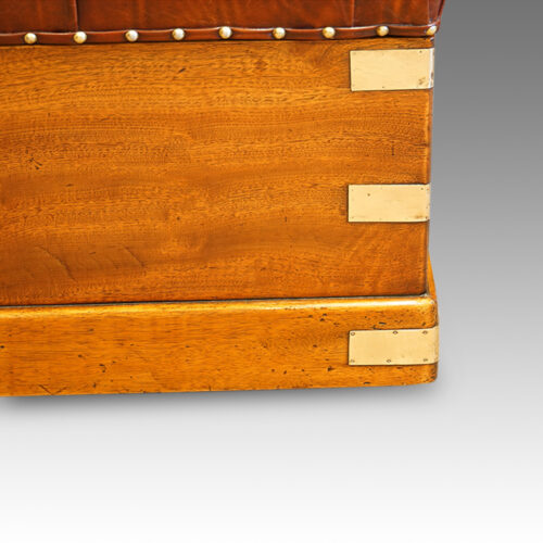 ANtique campaign chest brass corner