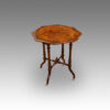 Victorian inlaid walnut wine table