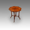 Victorian inlaid walnut wine table