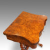 Victorian burr walnut games table