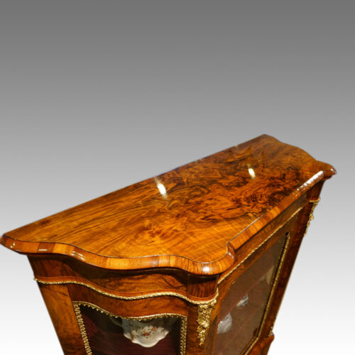 Victorian walnut cabinet top