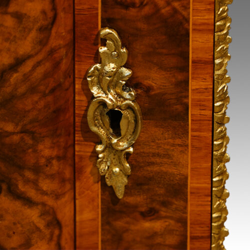 Keyhole plate on Victorian side-cabinet