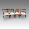 William IV mahogany set of 8 dining chairs