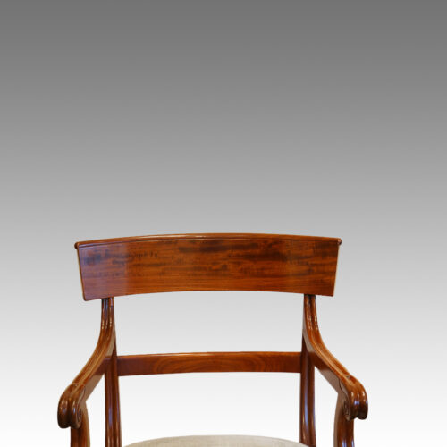 Armchair from set of 8 Antique chairs