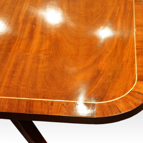 Regency dining table cross-banding