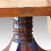 Carved column dining table