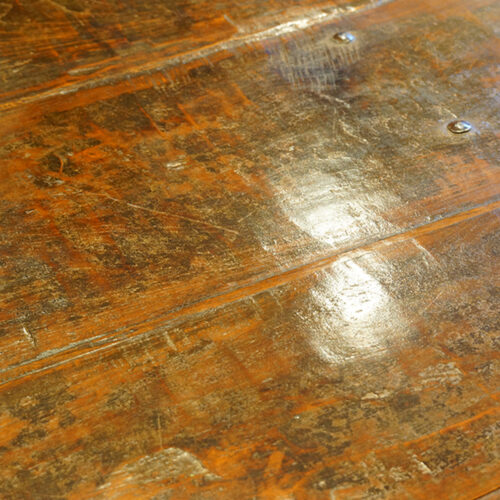 Antique hardwood on chest