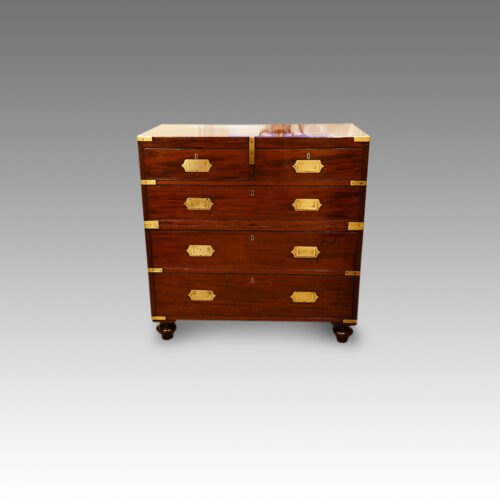 Antique Georgian mahogany military chest