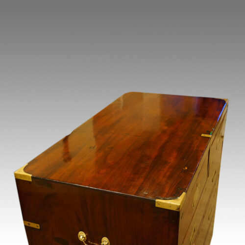 Top view of Antique campaign chest