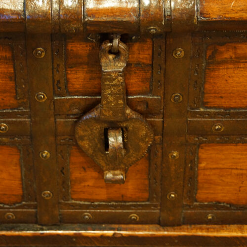 Antique coffee table chest