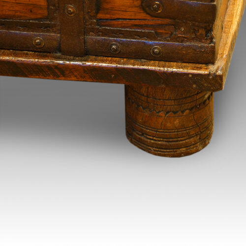 Turned wood foot