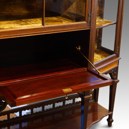 Art Nouveau drop down flap