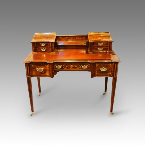 Edwardian inlaid rosewood bon heur de jour
