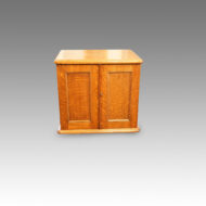 Edwardian oak collectors cabinet