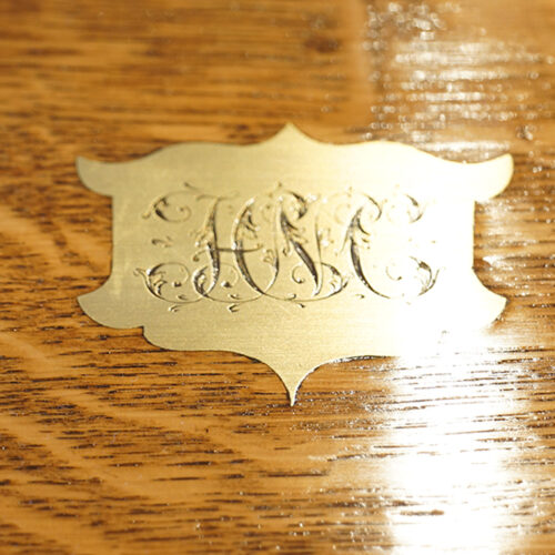 Brass plaque