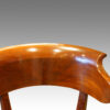 Back rail of mahogany antique desk chair