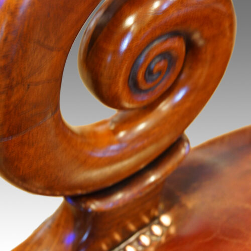 Scroll work on chair