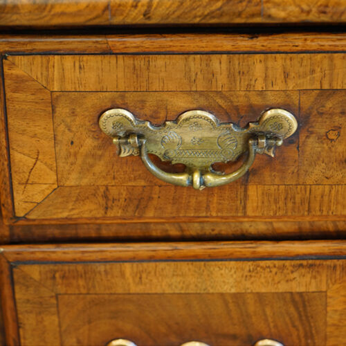 Brass Georgian engraved handle