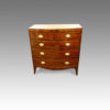 Georgian mahogany bow-front chest