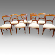 Set of 8 Victorian walnut dining chairs