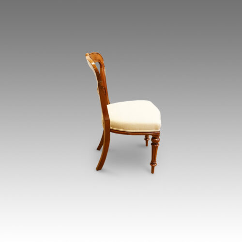 Side view of dining chair
