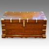 Victorian brass bound military chest