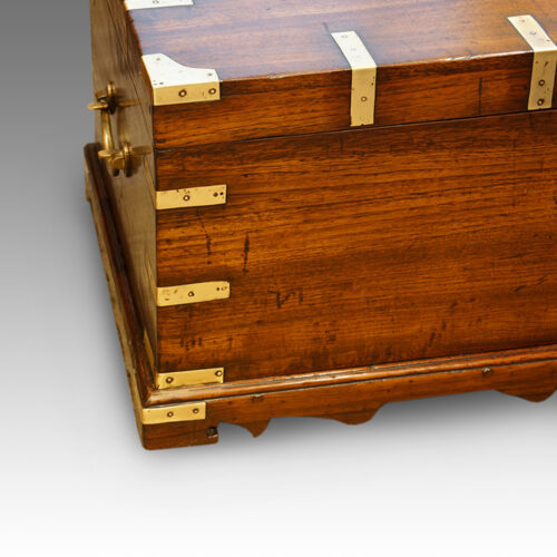 Victorian brass bound chest