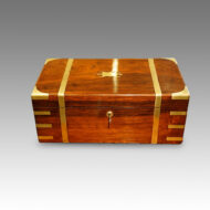 Victorian brass bound rosewood lapdesk