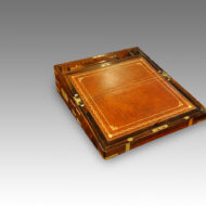 Victorian brass bound rosewood lapdesk