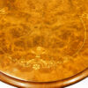 Inlaid burr walnut on Victorian table