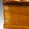 Brass corner straps on Victorian military chest