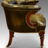 Antique library chair side view