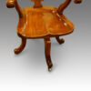 Mahogany seat of desk chair