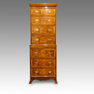 Edwardian walnut tallboy