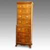 Edwardian walnut tallboy