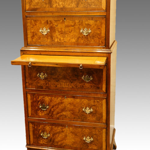 Walnut chest on chest
