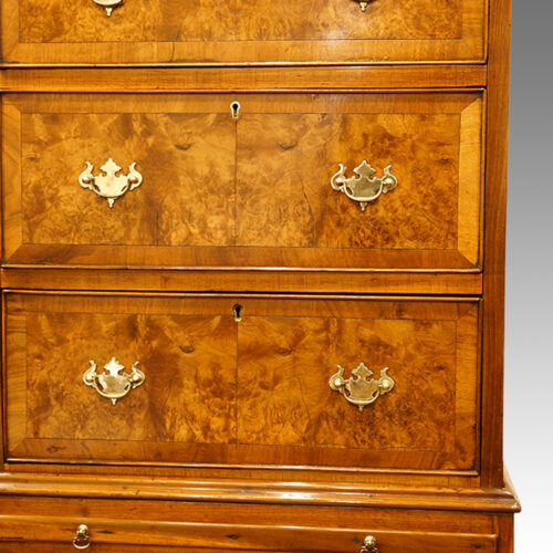 Antique walnut chest on chest