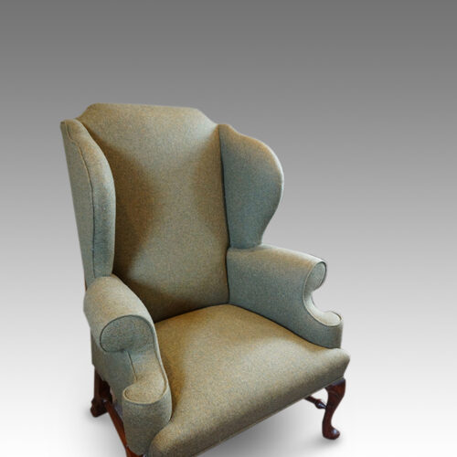 Georgian style wingchair back and seat