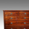 Large Victorian mahogany chest of drawers detail front