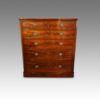 Large Victorian mahogany chest of drawers front